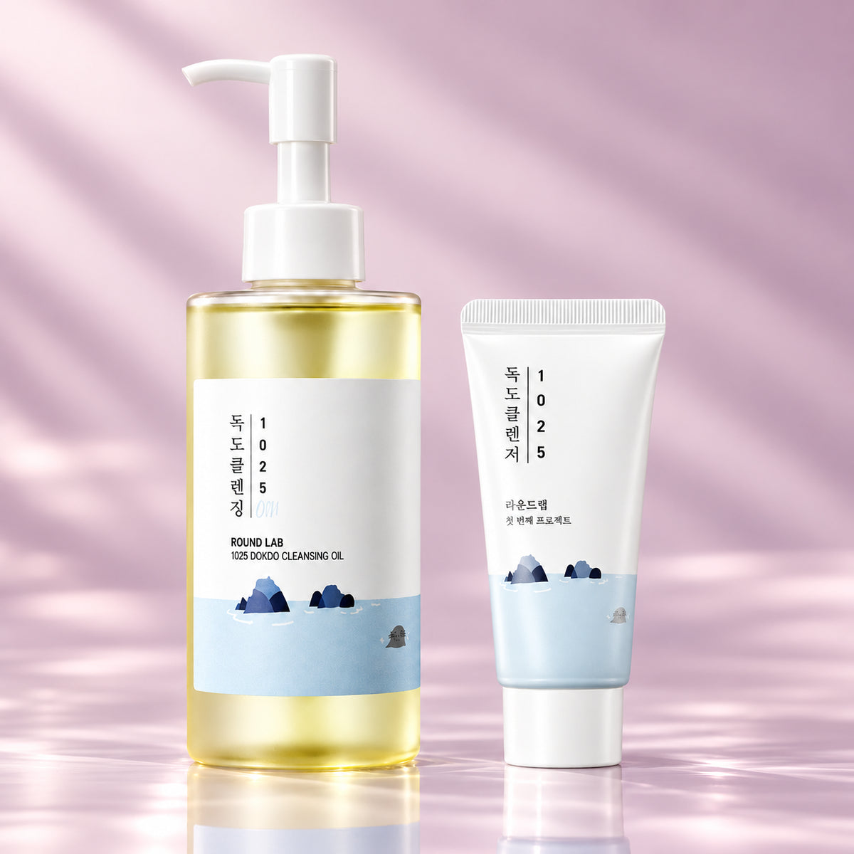 Round Lab – Óleo de Limpeza 1025 Dokdo 200 ml + Espuma de Limpeza Dokdo 40 ml