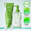 beplain - kit Mung Bean, Espuma de Limpeza Facial + Óleo de Limpeza