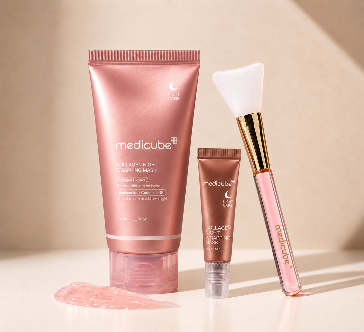 medicube - Máscara Noturna de Colágeno 75ml (+Pincel de Silicone + Miniatura 5ml)