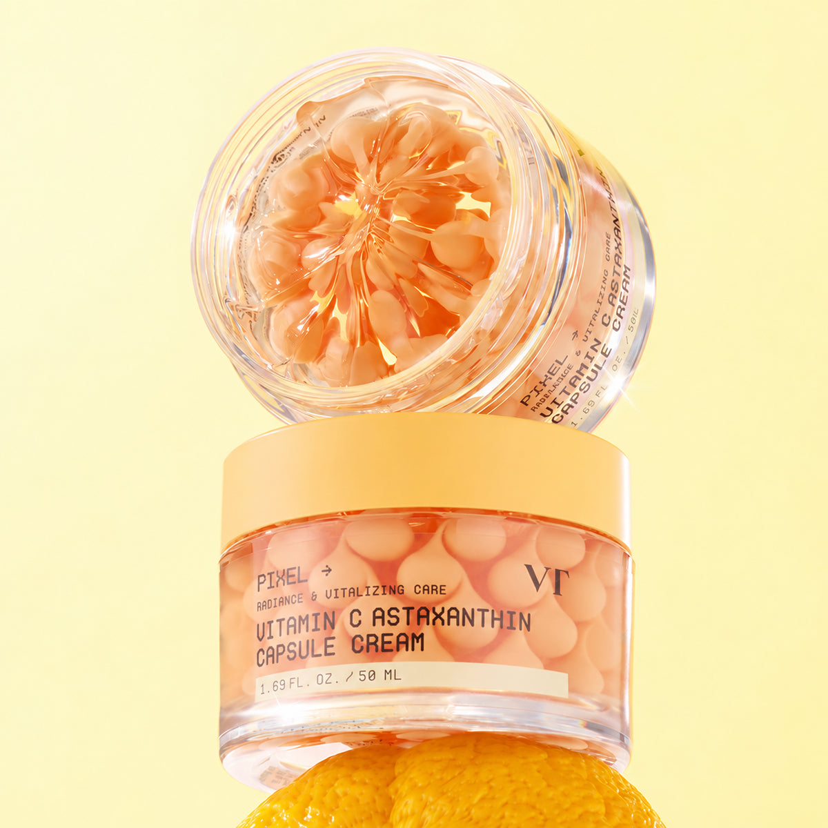 VT - Creme Facial Iluminador em Cápsulas com Vitamina C e Astaxantina - 50ml